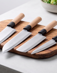 4-Piece Japanese Knife Set | Gyuto, Nakiri, Santoku Deba & Petty | High-Carbon Stainless Steel