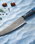 7" Santoku Knife — VG10 Damascus Steel, Pakkawood Handle