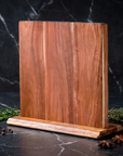 Acacia Wood Magnetic Knife Block | Strong Magnetic Hold | Natural Wood Finish