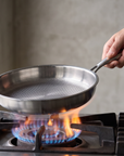 Titanium Frying Pan with Lid | Honeycomb Surface | Induction Compatible | Multi-Layer Construction