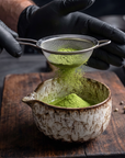6-Piece Japanese Matcha Tea Set | Ceramic Bowl, Bamboo Whisk & Sifter