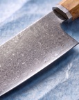 7" Santoku Knife | AUS-10 67-Layer Damascus Steel | Solid Olivewood Handle