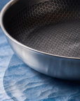316 Stainless Steel Frying Pan | Honeycomb Surface | Multi-Layer Construction