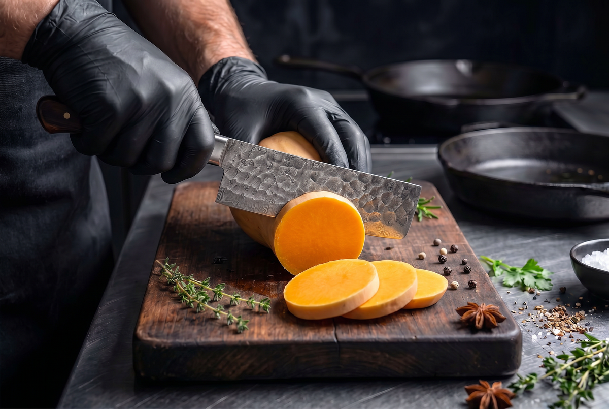 5-Piece Hand-Forged Damascus Steel Knife Set | Chef, Santoku, Cleaver, Utility &amp; Bread Knives