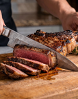 5-Piece Hand-Forged Damascus Steel Knife Set | Chef, Santoku, Cleaver, Utility & Bread Knives