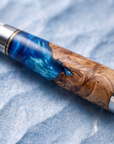 7-Piece Damascus Kitchen Knife Set | VG10 67-Layer Steel | Blue Resin & Wood Handles