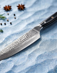 8" Damascus Santoku Chef Knife — VG10 67-Layer Steel, G-10 Handle