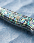 8" Damascus Santoku Chef Knife — VG10 67-Layer Steel, Abalone Shell Handle