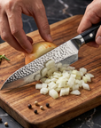 8" Damascus Santoku Chef Knife — VG10 67-Layer Steel, G-10 Handle