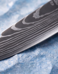 8-Piece Damascus Kitchen Knife Set | 58+ HRC Stainless Steel | Wood Handles