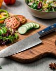 7" Santoku Knife — VG10 Damascus Steel, Pakkawood Handle