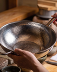 Titanium Hammered Wok | 5-Layer Construction | Gas & Induction Compatible