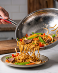 Titanium Hammered Wok | 5-Layer Construction | Gas & Induction Compatible