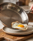 Titanium Frying Pan with Lid | Honeycomb Surface | Induction Compatible | Multi-Layer Construction