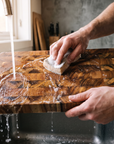 Acacia Cutting Board | End Grain Solid Wood Butcher Block | 1" Thick