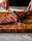 Acacia Cutting Board | End Grain Solid Wood Butcher Block | 1" Thick