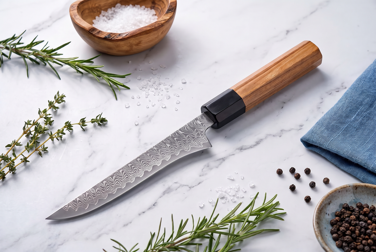 5.5" Boning &amp; Fillet Knife | VG10 67-Layer Damascus Steel | Rosewood Handle