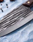 5-Piece Hand-Forged Knife Set | High-Carbon Steel | Hardwood & Copper Rivet Handles