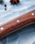 Hand Forged Butcher Chef Knife — High Carbon Steel, Hammered Finish