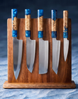 Acacia Wood Magnetic Knife Block | Strong Magnetic Hold | Natural Wood Finish