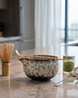 6-Piece Japanese Matcha Tea Set | Ceramic Bowl, Bamboo Whisk & Sifter