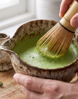 6-Piece Japanese Matcha Tea Set | Ceramic Bowl, Bamboo Whisk & Sifter