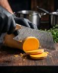 Damascus Meat Cleaver — High Carbon Steel, Oak Handle