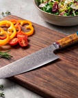 8" Kiritsuke Chef Knife — VG10 Damascus Steel, Octagonal Resin Handle
