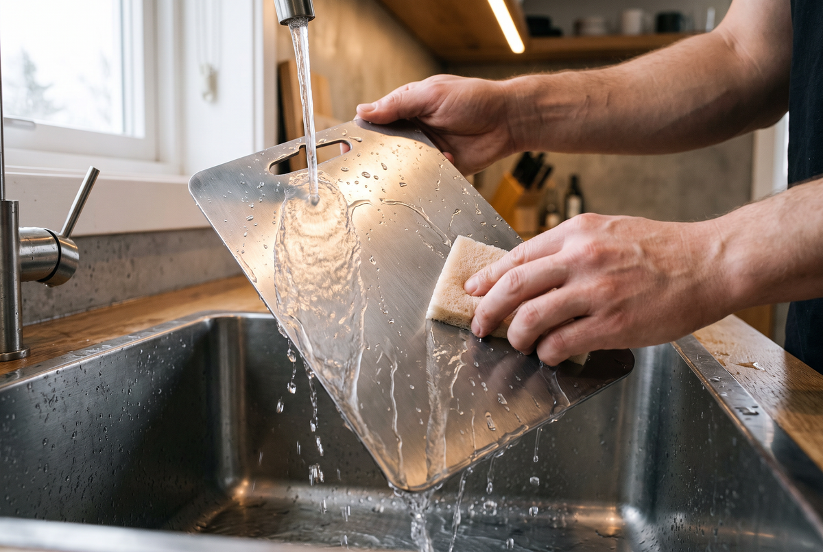Titanium Cutting Board | Non-Porous Double-Sided Prep Board