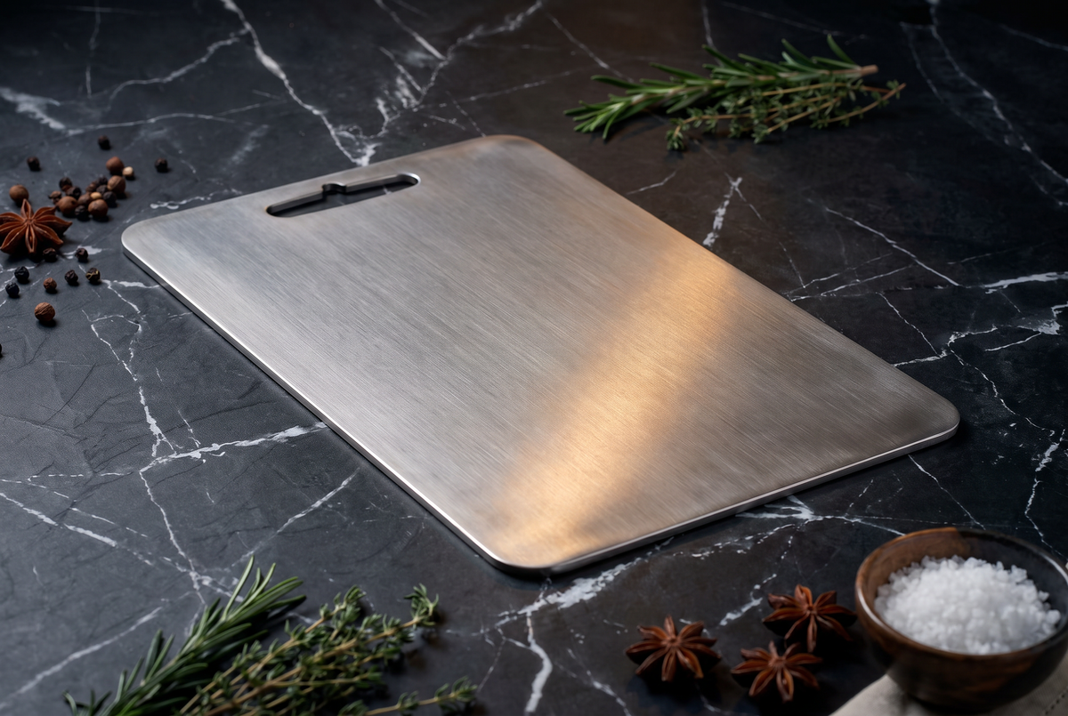 Titanium Cutting Board | Non-Porous Double-Sided Prep Board