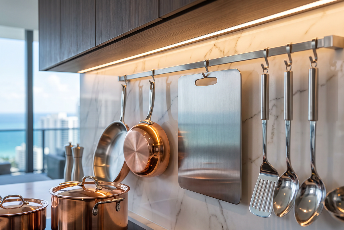 Titanium Cutting Board | Non-Porous Double-Sided Prep Board