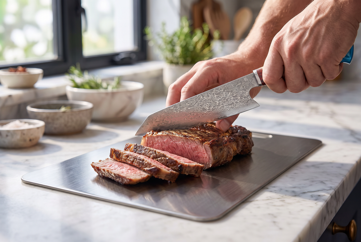 Titanium Cutting Board | Non-Porous Double-Sided Prep Board