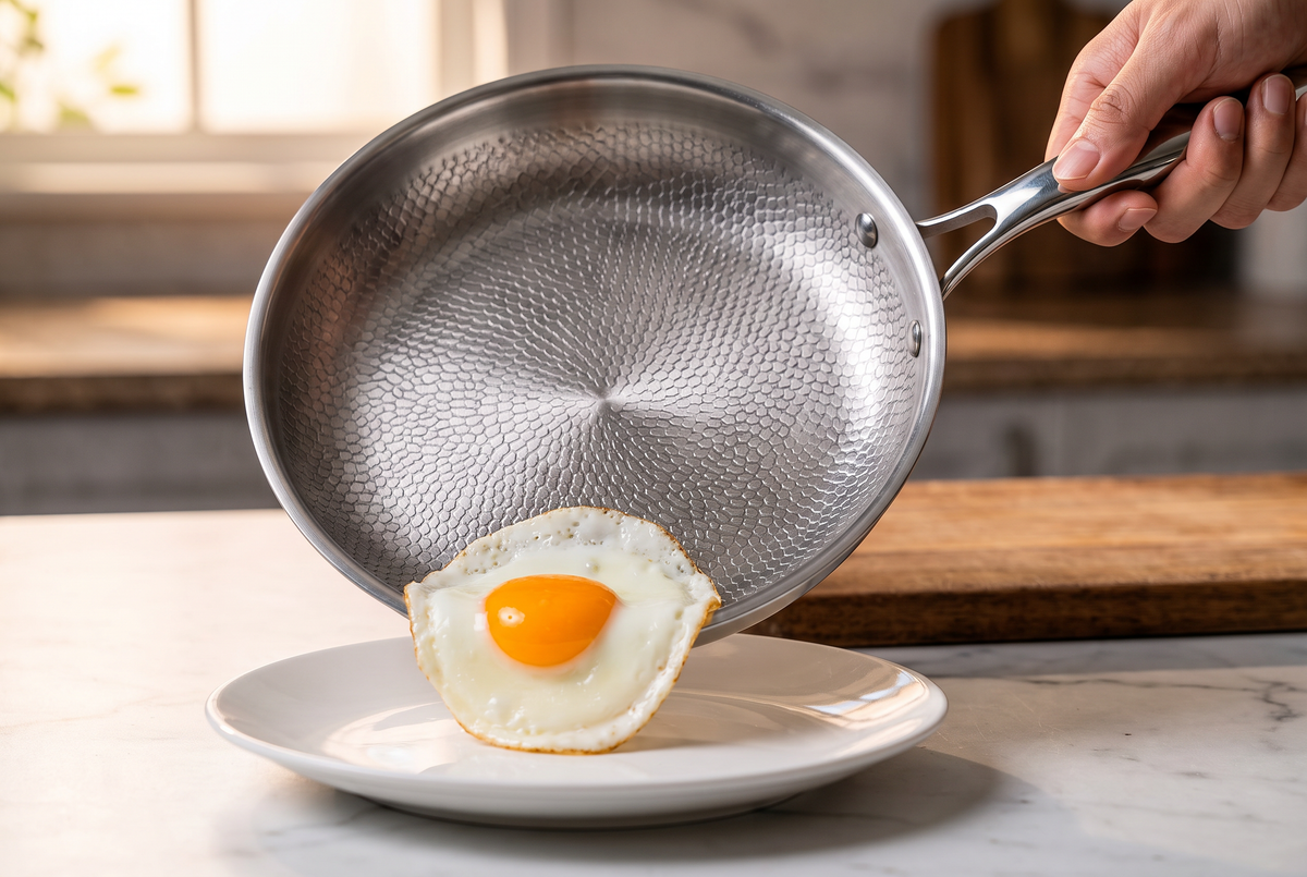 Titanium Frying Pan | 5-Layer Construction | Induction &amp; Gas Compatible
