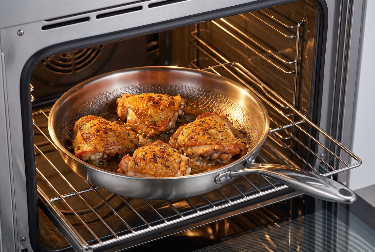 Titanium Frying Pan | 5-Layer Construction | Induction &amp; Gas Compatible