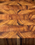 Acacia Cutting Board | End Grain Solid Wood Butcher Block | 1" Thick