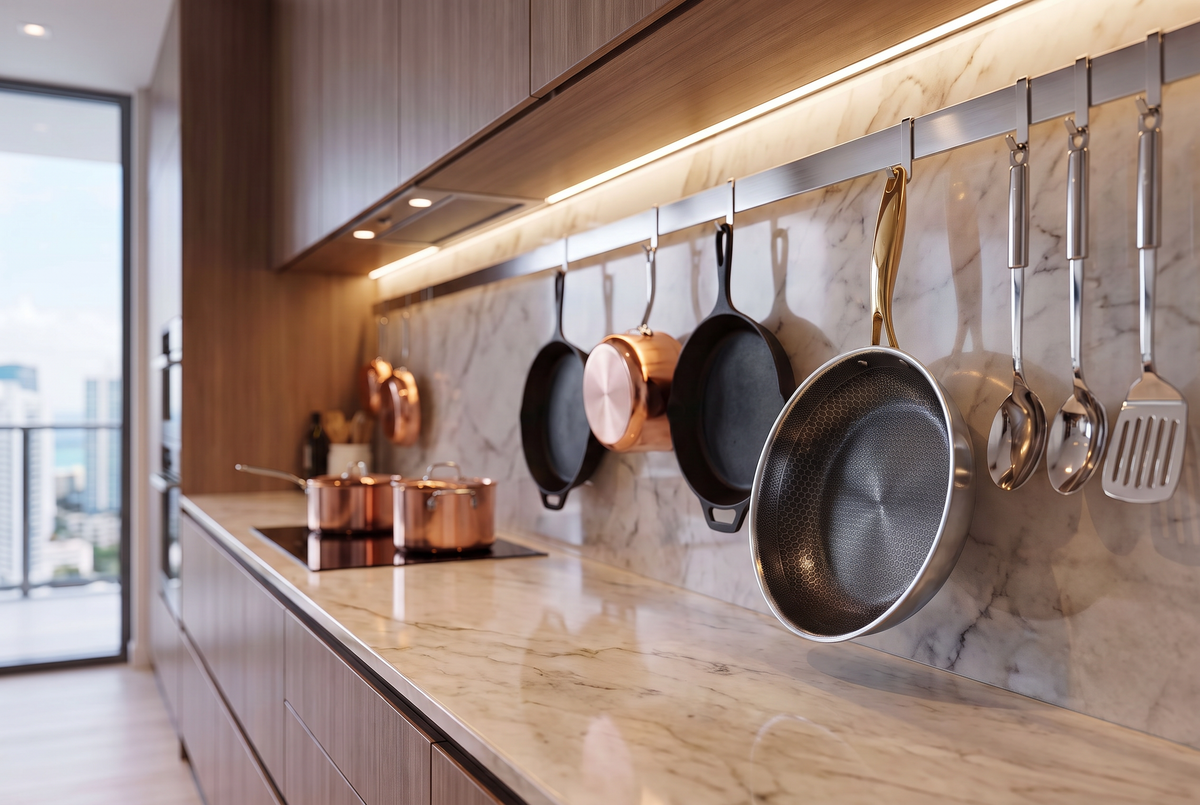 316 Stainless Steel Frying Pan | Honeycomb Surface | Multi-Layer Construction