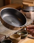 316 Stainless Steel Frying Pan | Honeycomb Surface | Multi-Layer Construction